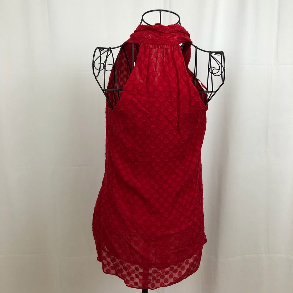 Arden B. Silk sleeveless top front tie S - Picture 4 of 6